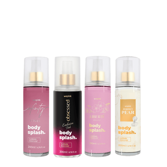 Kit Body Splashes Liberté Exclusif + Obsessed Pink + Pear + Infinity Cosmik - Wepink
