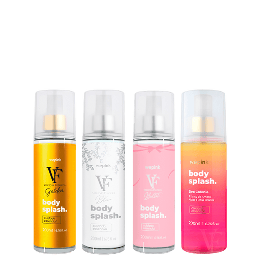 Kit 4 Body Splash Linha VF + Bloom + Golden + Ballet - Wepink